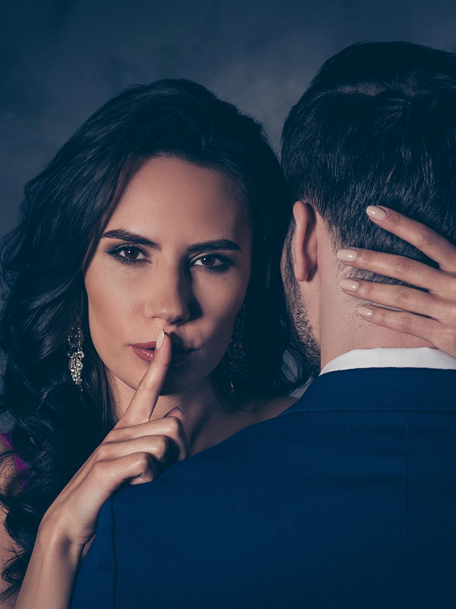 Sexy woman has feelings for her affair